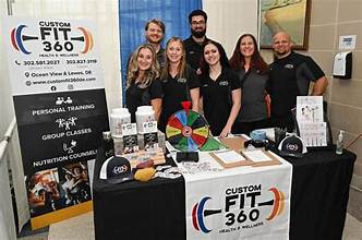 The CustomFit360 team gathered together at an event